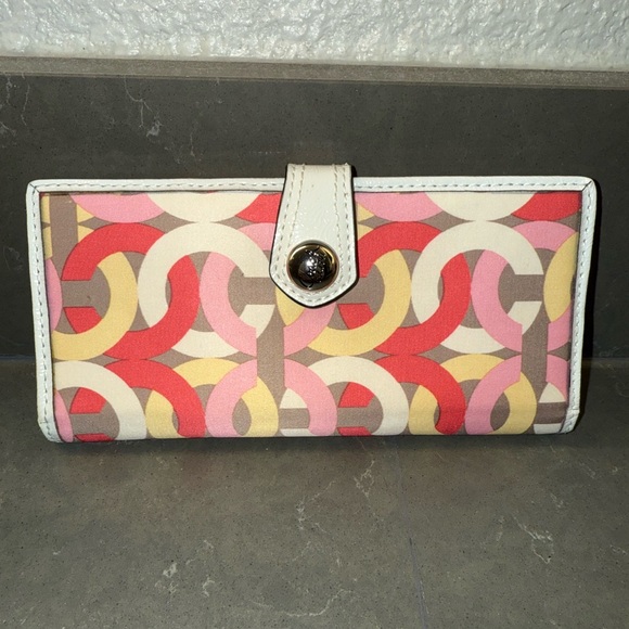 Coach Kristin Chain Link Multi Case w/ ID Window Wallet Rehab - Picture 1 of 8